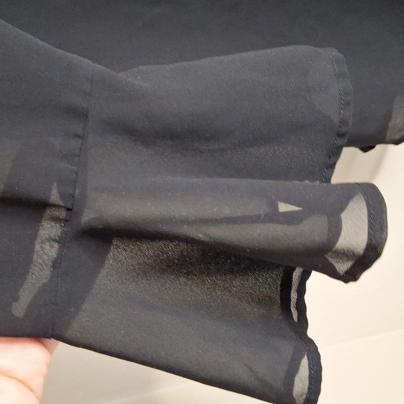 Free people sheer black size xs embroidered top - Picture 5 of 5